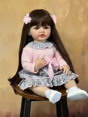 ELMAS 22" Realistic Reborn Silicone Baby Doll - Perfect Gift - Al Masam Stationery LLC