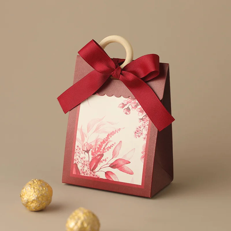 ELMAS Elegant 10/20/50Pcs Paper Gift Boxes With Ribbons - Al Masam Stationery LLC