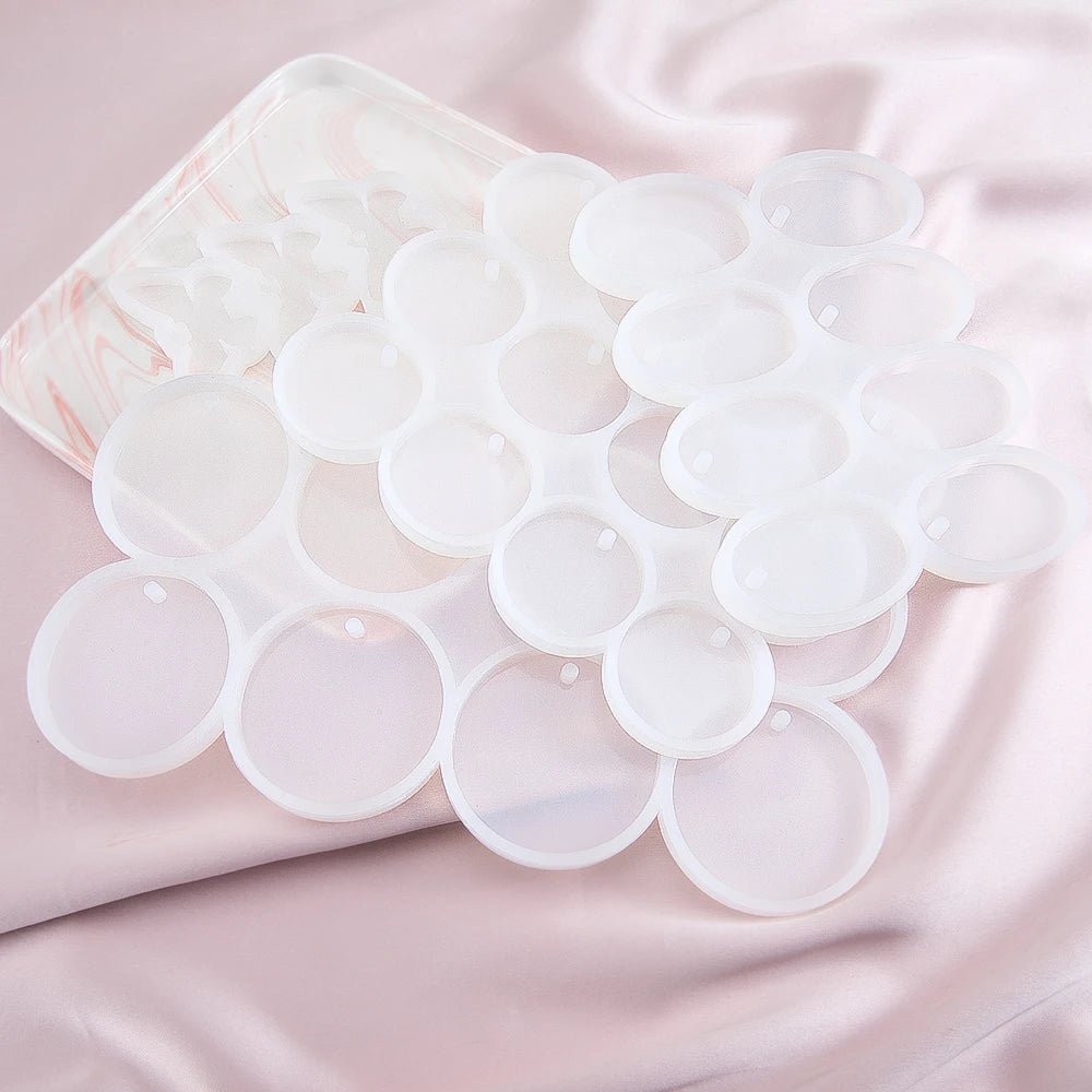 ELMAS Round Silicone Mould for DIY Jewelry Making Accessories - Al Masam Stationery LLC