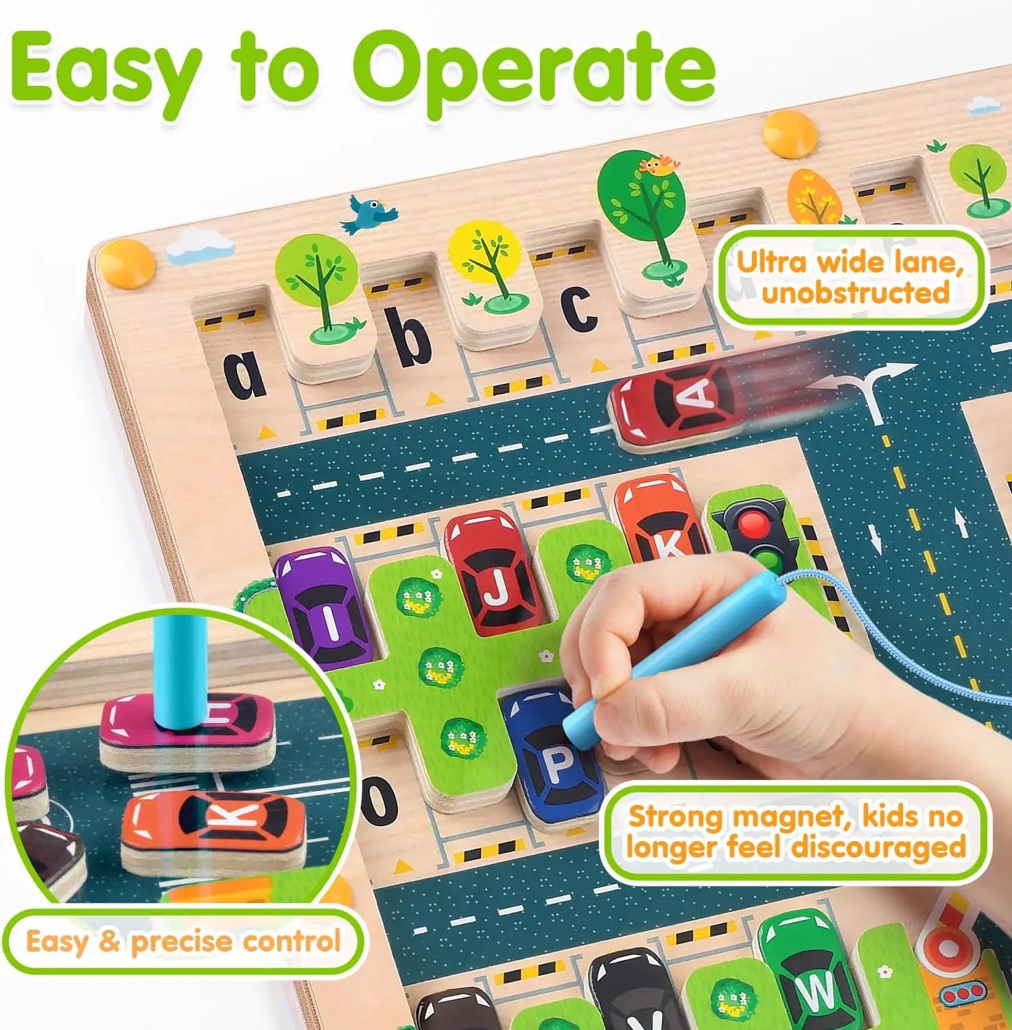 ELMAS Magnetic Alphabet Puzzle for Toddler Learning - Al Masam Stationery LLC