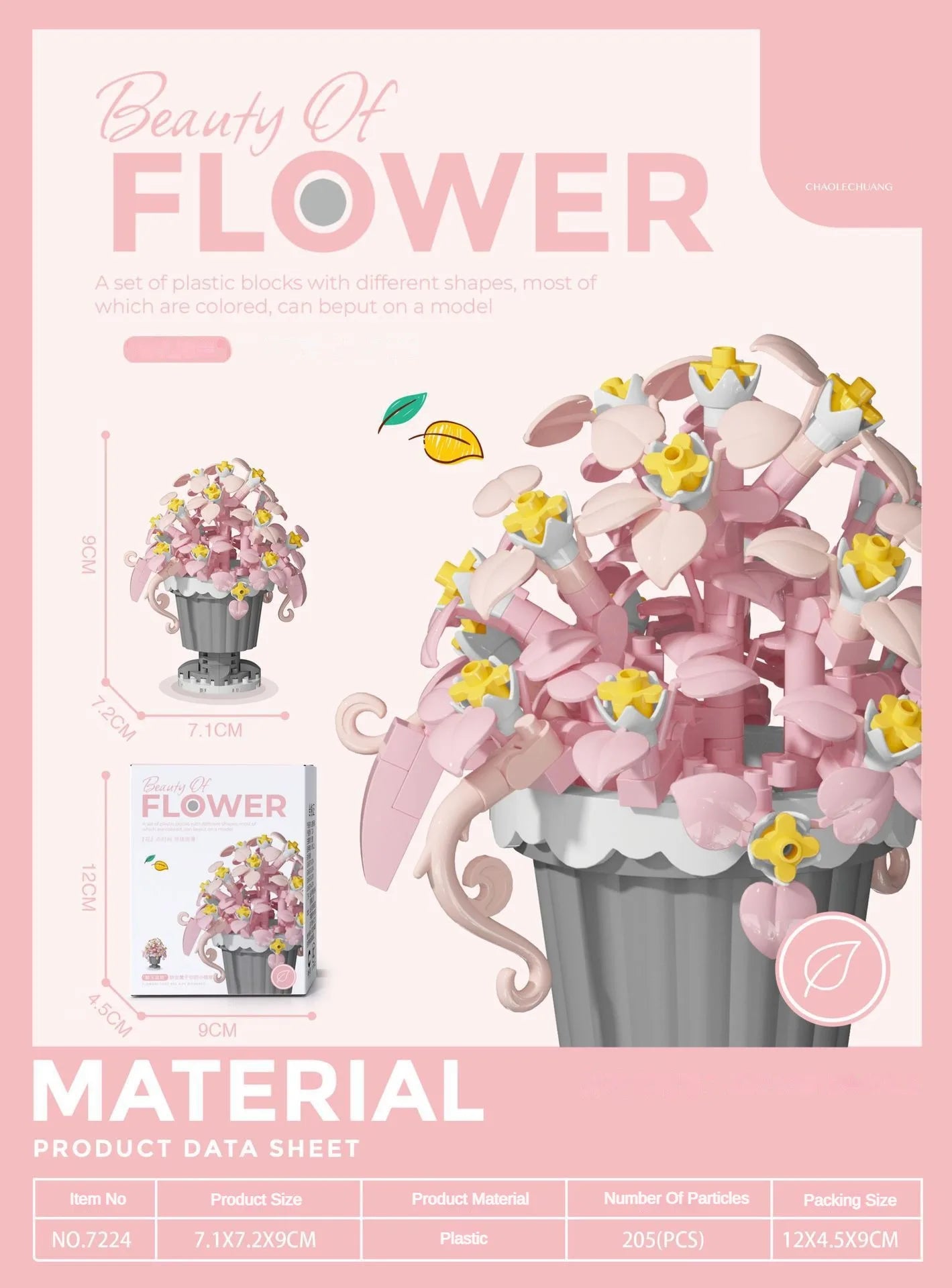ELMAS DIY Flower Building Blocks - Creative Potted Decor - Al Masam Stationery LLC