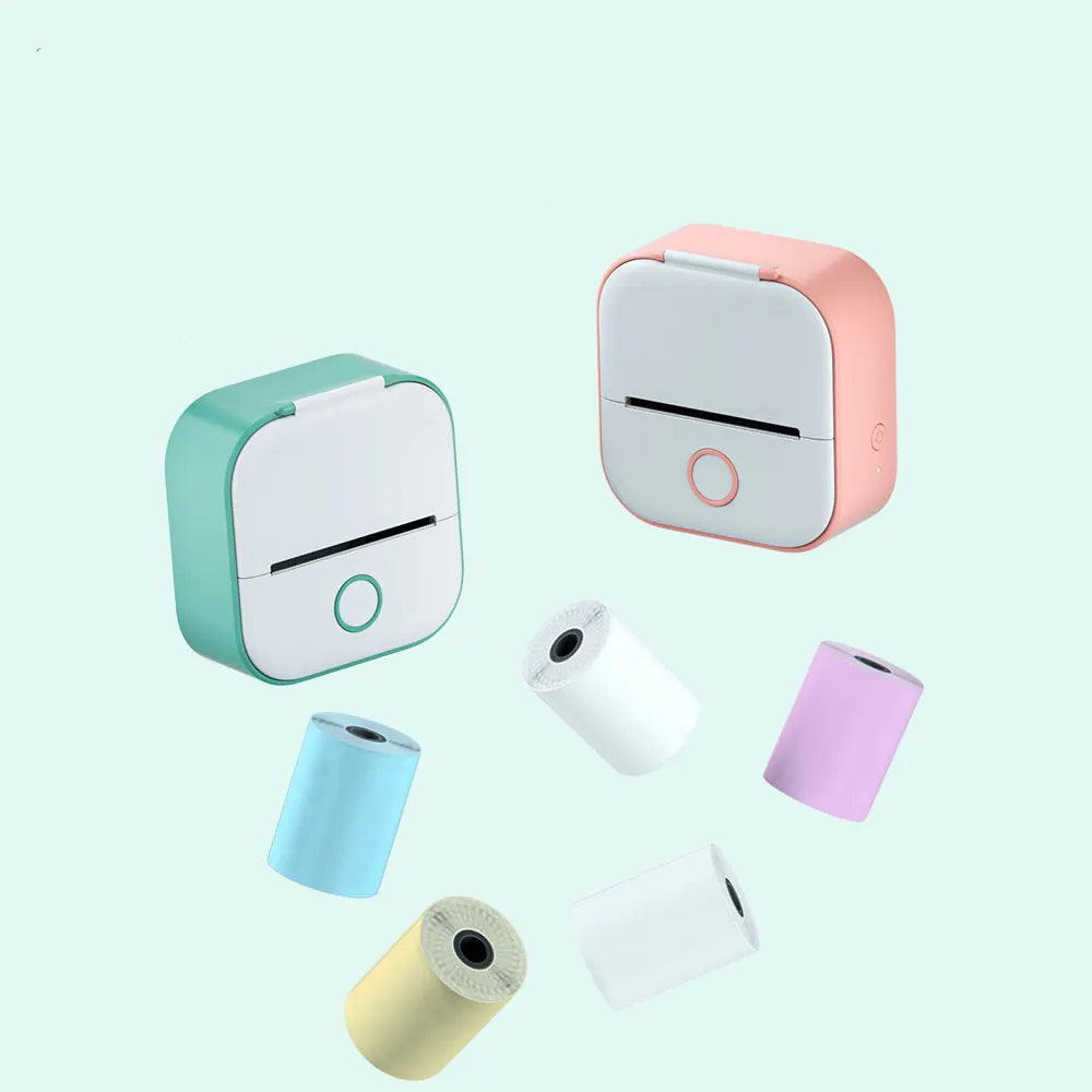 ELMAS Mini Pocket Thermal Printer for DIY Stickers & Journals - Al Masam Stationery LLC
