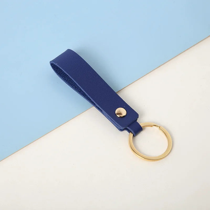 ELMAS Stylish PU Leather Keychains - 8 Vibrant Colors - Al Masam Stationery LLC