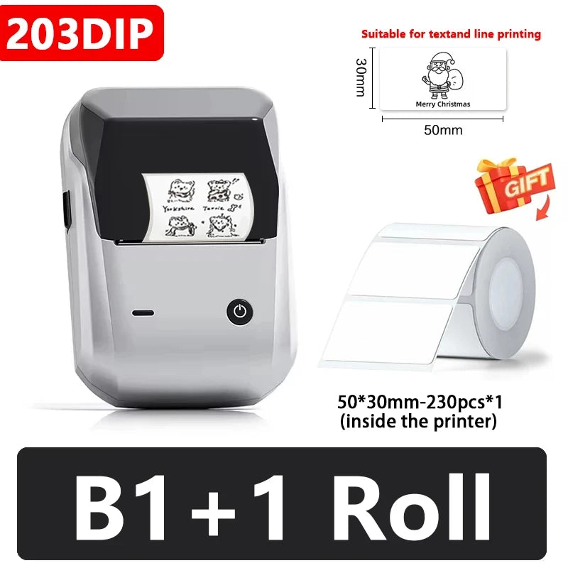 ELMAS Wireless Mini Thermal Label Printer for Home & DIY - Al Masam Stationery LLC