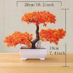 ELMAS Lifelike Artificial Bonsai Tree for Home & Garden Decor