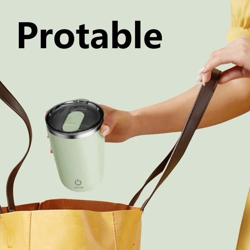 ELMAS 350ml Self-Stirring Mug USB Rechargeable Cup - Al Masam Stationery LLC