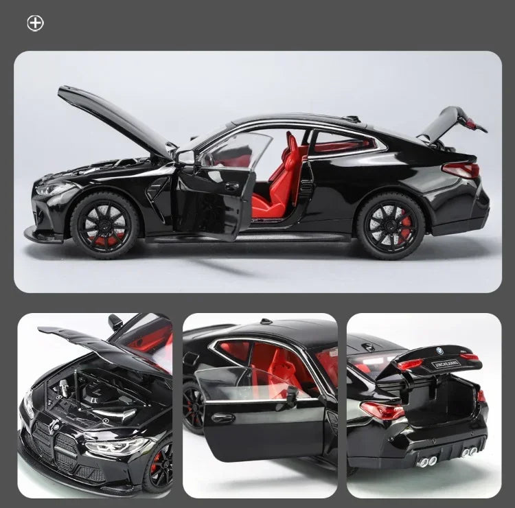 ELMAS BMW M4 Alloy 1:24 Scale Diecast Toy Car Gift - Al Masam Stationery LLC