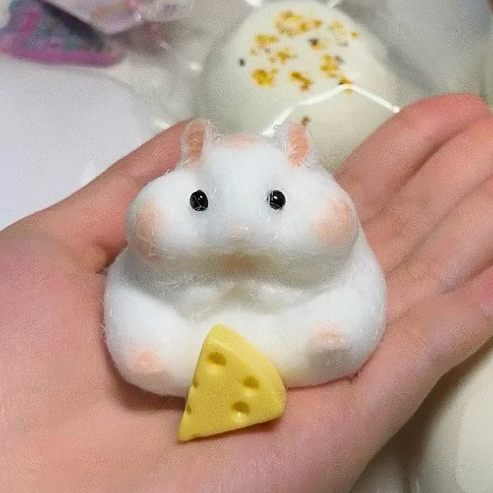 ELMAS Adorable Hamster Squishy Stress Relief Toy - Al Masam Stationery LLC