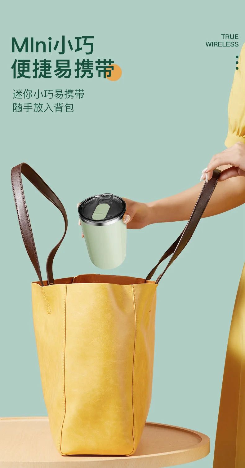 ELMAS 350ml Self-Stirring Mug USB Rechargeable Cup - Al Masam Stationery LLC