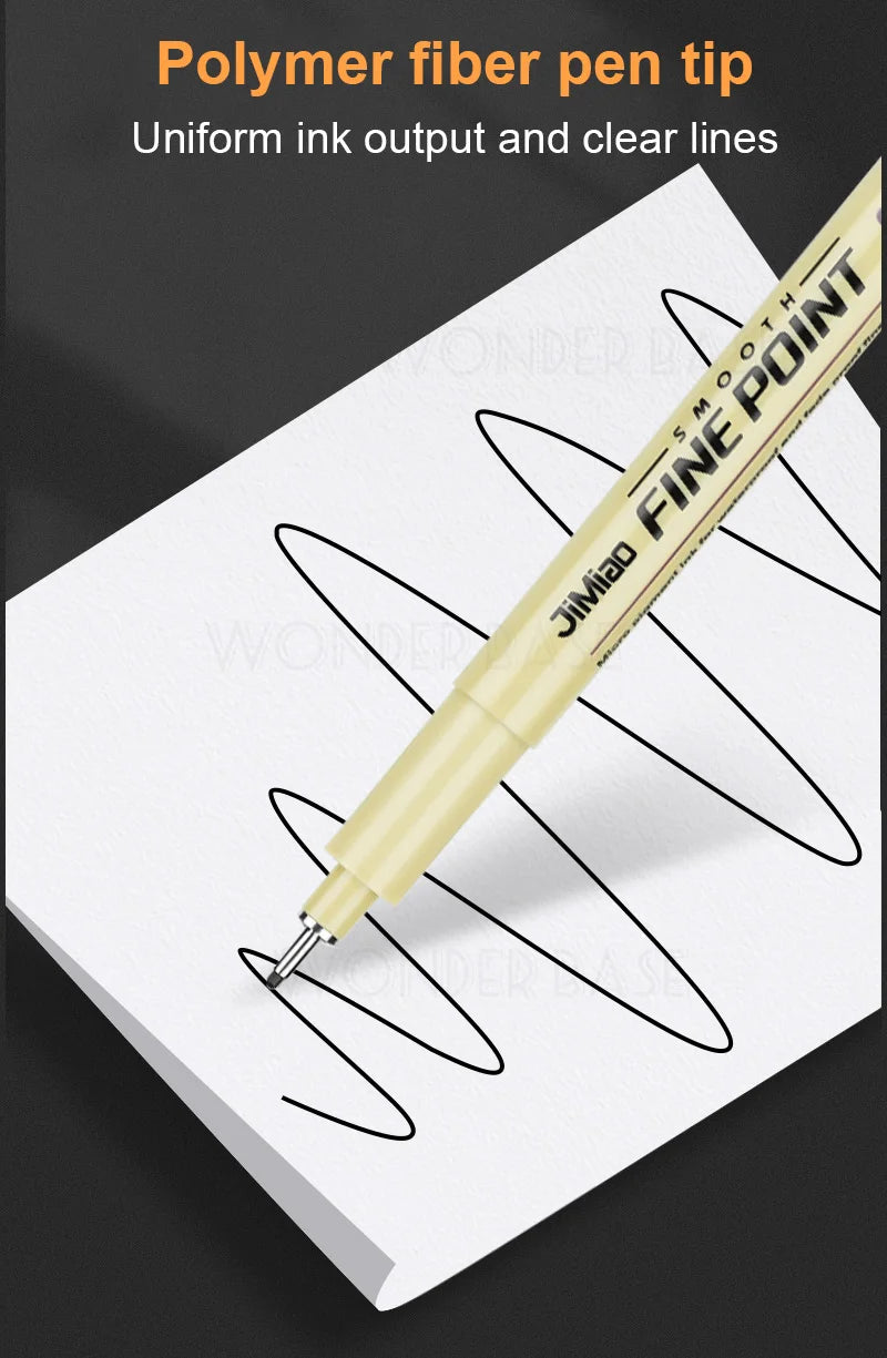 ELMAS 12 Nib Micron Ink Markers for Precision Art - Al Masam Stationery LLC