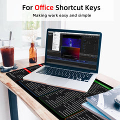 ELMAS Ultimate Office & Gaming Mouse Pad with Shortcuts