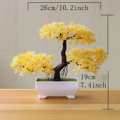 ELMAS Lifelike Artificial Bonsai Tree for Home & Garden Decor