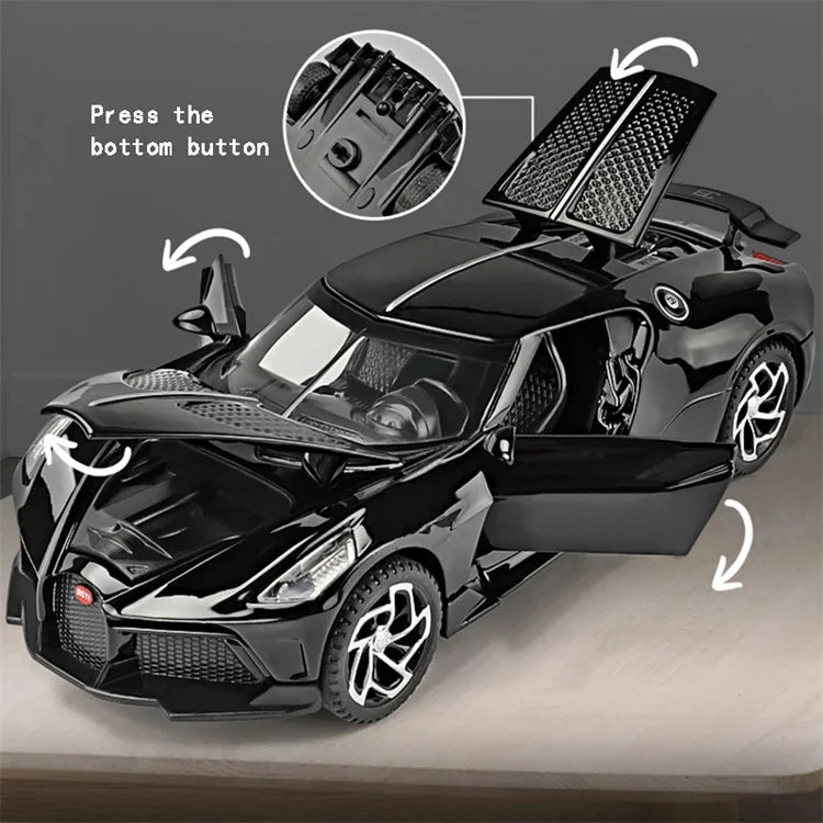 ELMAS 1:32 BGT La Voiture Noire Alloy Car Model Toy - Al Masam Stationery LLC