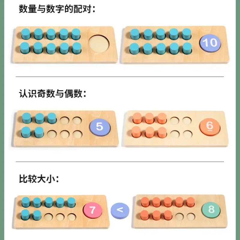 ELMAS: Kids Math Wooden Digital Learning Toys for Fun - Al Masam Stationery LLC