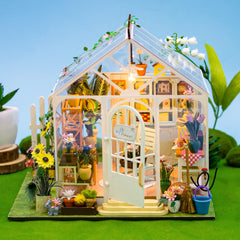 ELMAS Enchanting 3D Flower House Dollhouse Kit