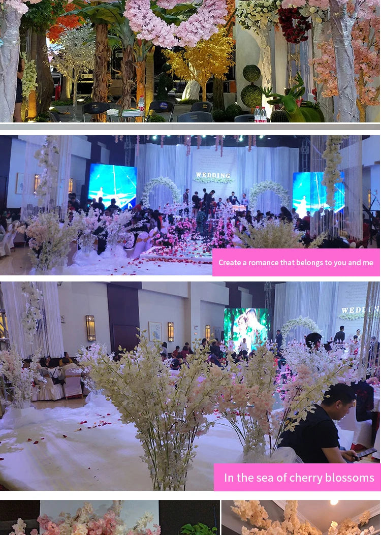 ELMAS Elegant Cherry Blossom Silk Branch Decor - Al Masam Stationery LLC