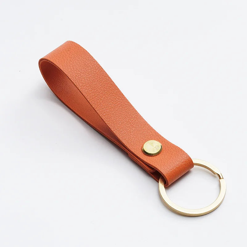 ELMAS Stylish PU Leather Keychains - 8 Vibrant Colors - Al Masam Stationery LLC