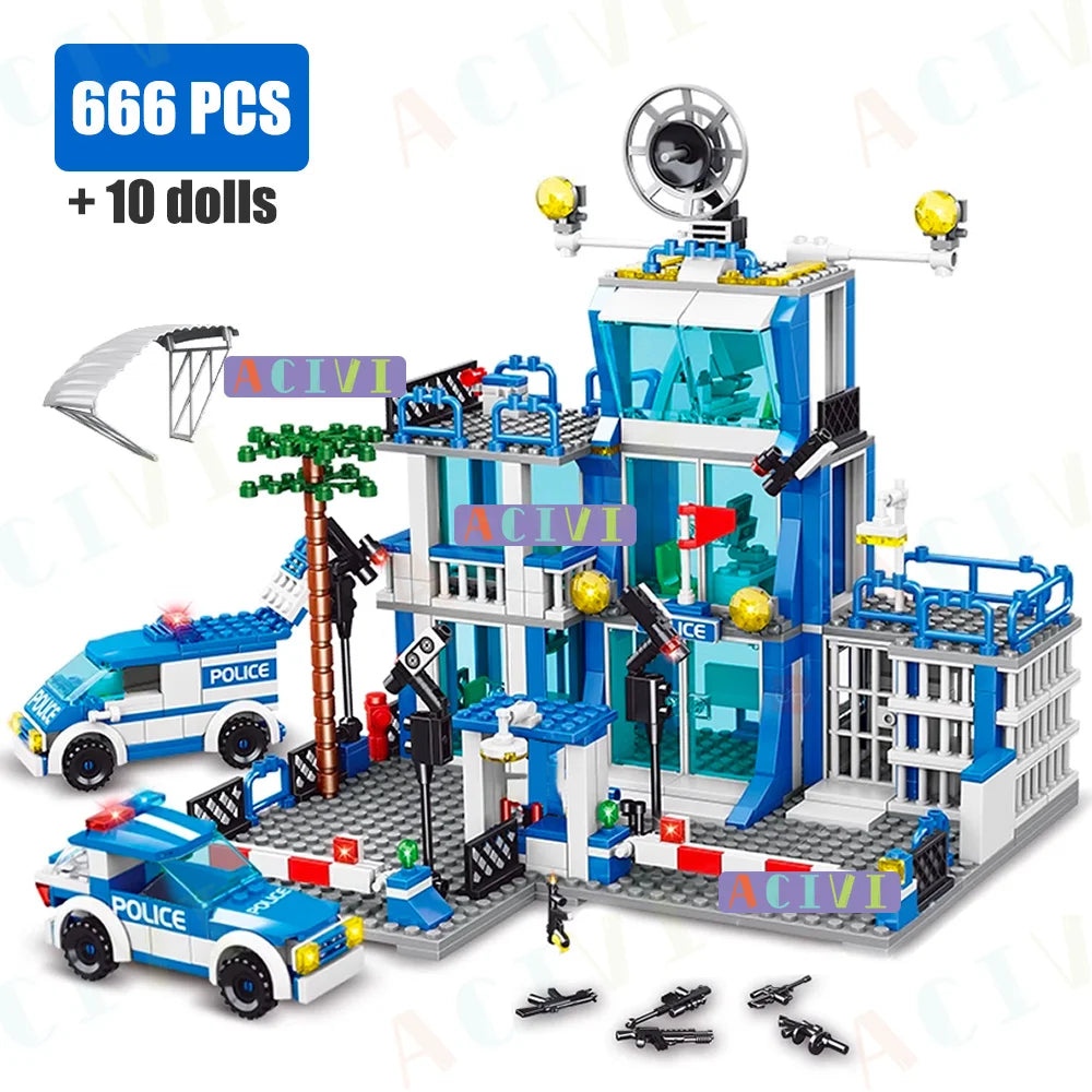 ELMAS SWAT Police Station Adventure Set for Kids - Al Masam Stationery LLC