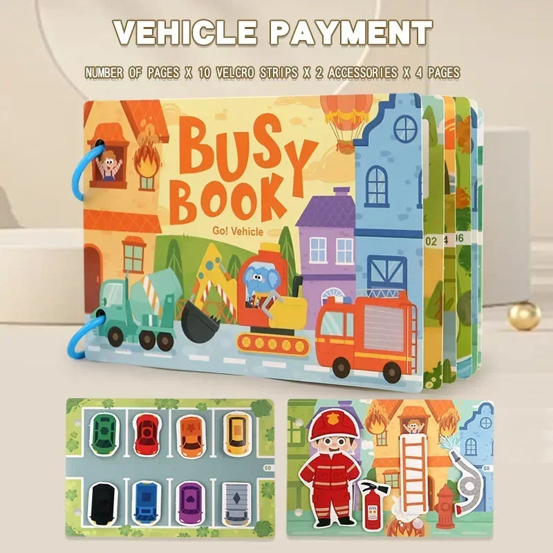 ELMAS Montessori Baby Busy Book for Early Learning Fun - Al Masam Stationery LLC