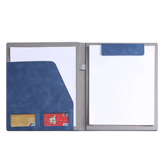 ELMAS A4 Executive Leather Padfolio Organizer Folder