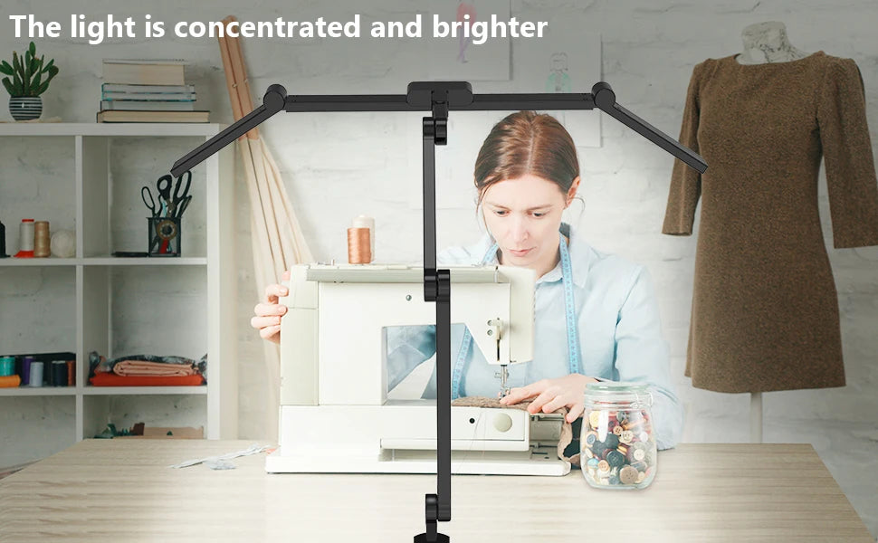 ELMAS Ultra Bright Touch Control Desk Lamp with Clamp - Al Masam Stationery LLC