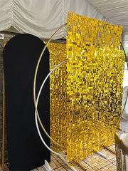 ELMAS Pink Shimmer Wall Panels Glitter Sequin Backdrop - Al Masam Stationery LLC