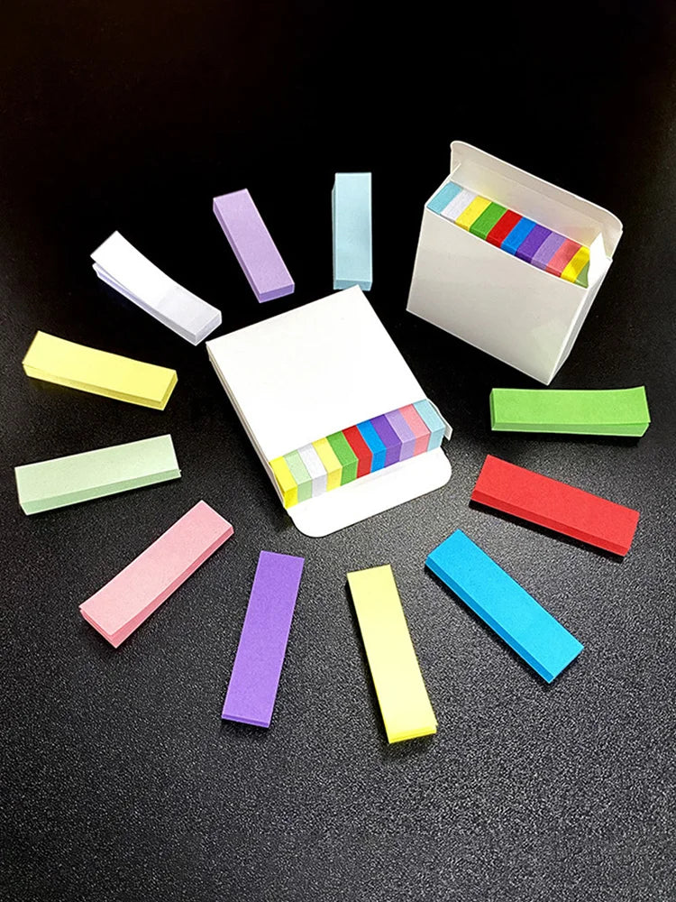 ELMAS Small Sticky Note Packs - 550 Bright Colors Memo - Al Masam Stationery LLC