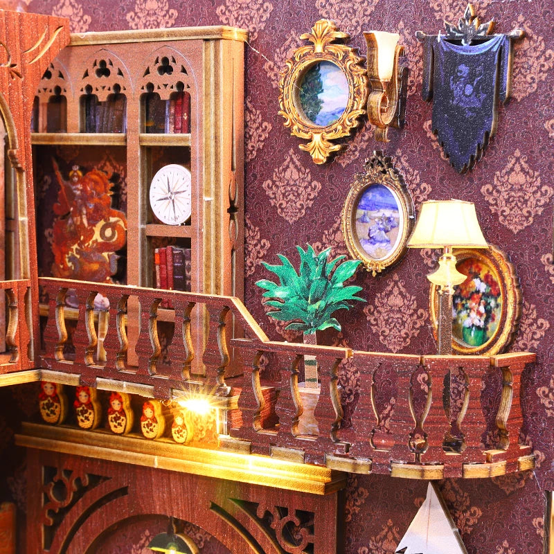 ELMAS Creative 3D Puzzle Dollhouse Bookshelf Set - Al Masam Stationery LLC