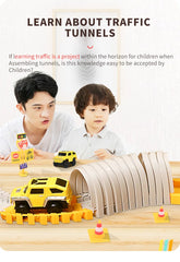 ELMAS 137-467pcs Children Electric Track Car Set Gift