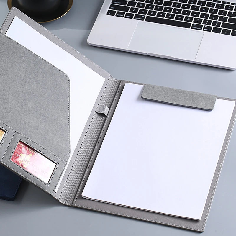 ELMAS Executive A4 Leather Padfolio Organizer Clipboard - Al Masam Stationery LLC