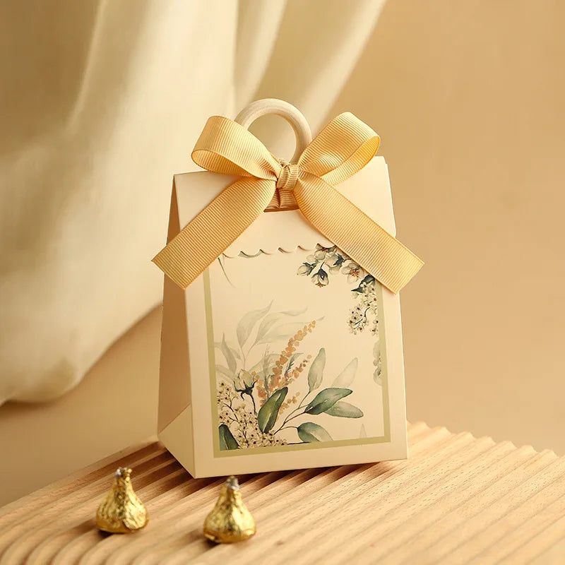 ELMAS 10/20/50Pcs Paper Wedding Gift Boxes With Ribbons - Al Masam Stationery LLC