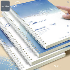 ELMAS Coil Notebook Sea Style B5/A5 Student Planner - Al Masam Stationery LLC