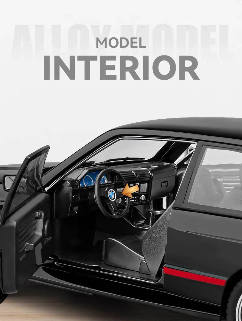 ELMAS 1:24 BMW M3 E30 IM Alloy Diecast Car Model Gift - Al Masam Stationery LLC