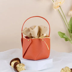 ELMAS Leather Gift Bag With Velvet Candy Box Supplies - Al Masam Stationery LLC