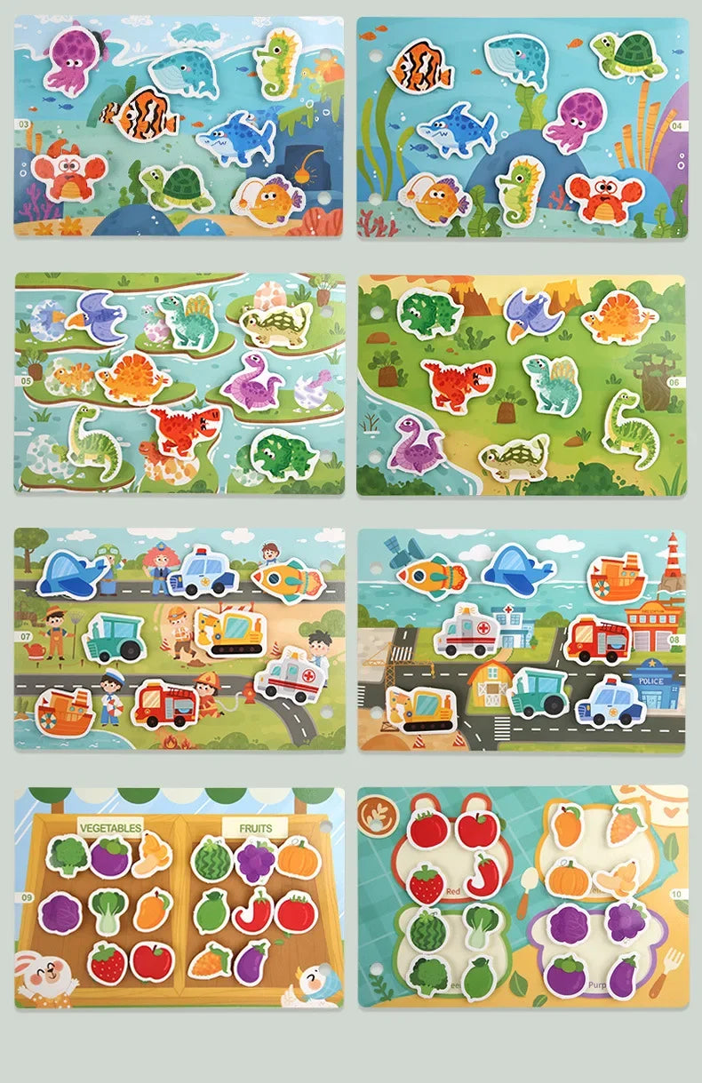 ELMAS Montessori Baby Busy Book for Early Learning Fun - Al Masam Stationery LLC