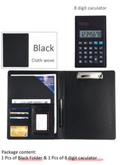 ELMAS Premium A4 PU Leather Clipboard Organizer - Al Masam Stationery LLC