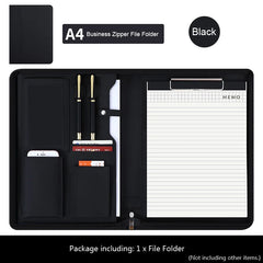 ELMAS Stylish Leather A4 Executive Document Organizer - Al Masam Stationery LLC