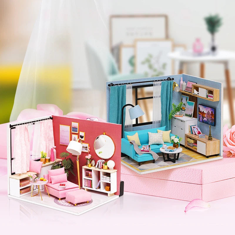 ELMAS Creative Mini Dollhouse 3D Puzzle Kit for Home Decor - Al Masam Stationery LLC