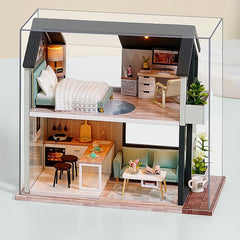 ELMAS Creative Wooden Dollhouse Kit for Kids' Fun