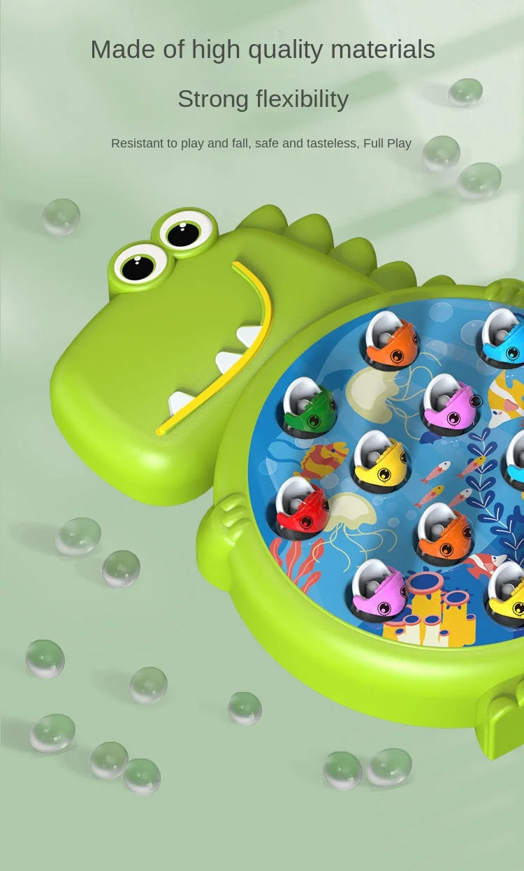 ELMAS Dinosaur Magnetic Fishing Game for Kids Fun Learning - Al Masam Stationery LLC