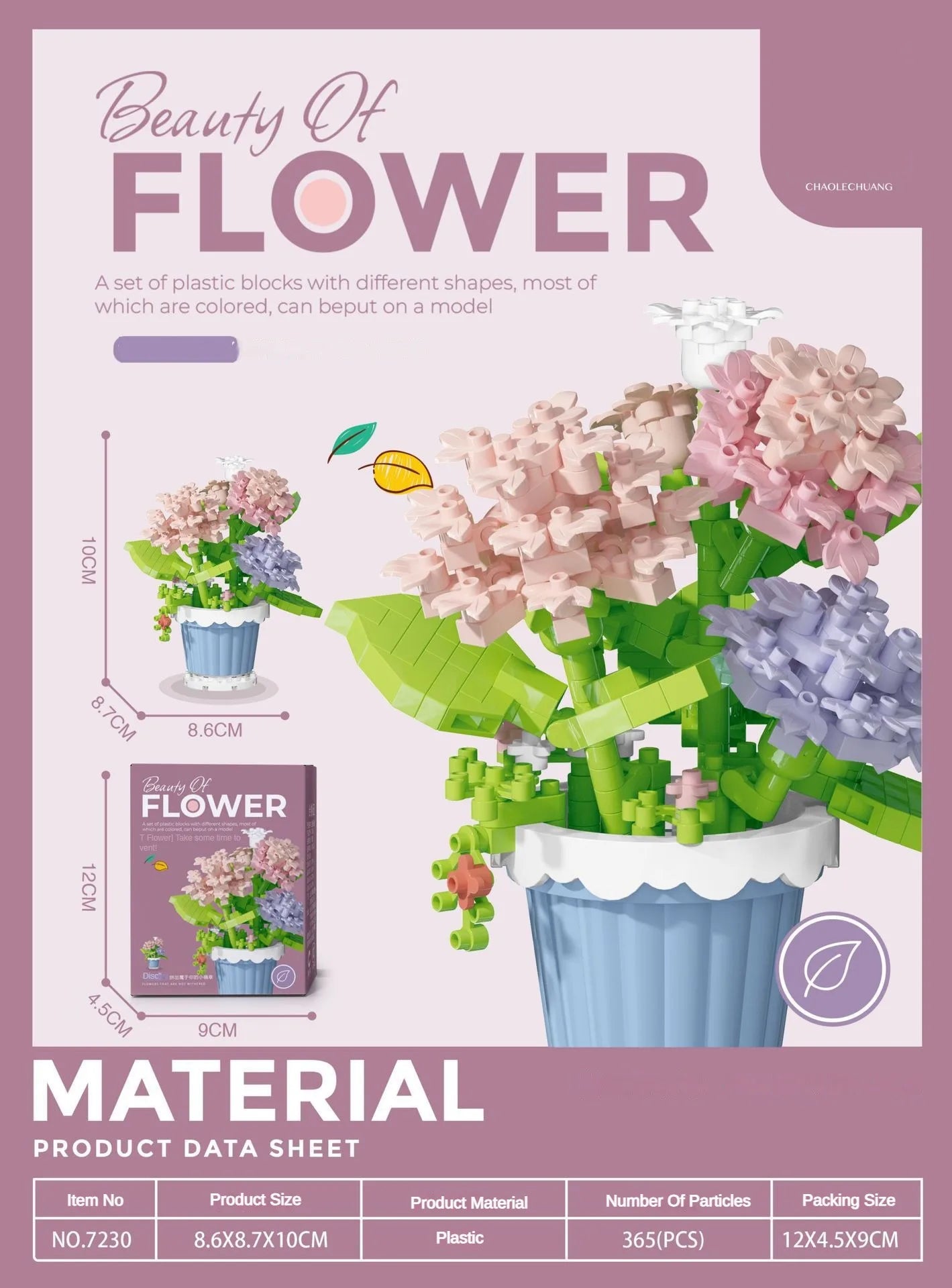 ELMAS DIY Flower Building Blocks - Creative Potted Decor - Al Masam Stationery LLC