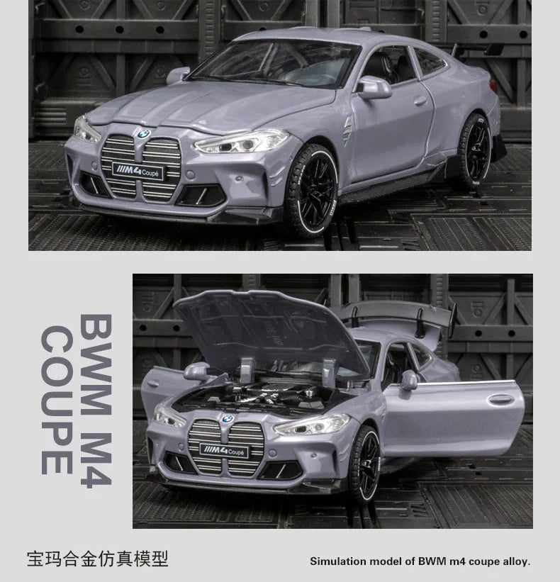 ELMAS 1:32 BMW M4 Coupe Sports Car Diecast Model Gift - Al Masam Stationery LLC