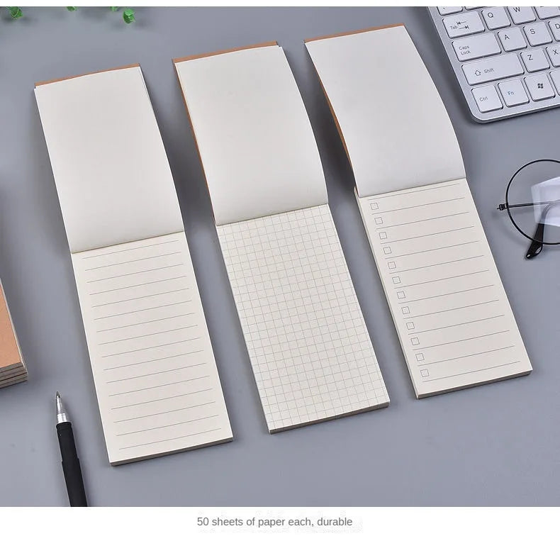 ELMAS Creative Kraft Paper 3PCs Tearable Notepad - Al Masam Stationery LLC