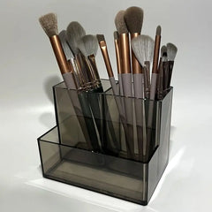 ELMAS Transparent Acrylic 3-5 Grid Makeup Organizer Box - Al Masam Stationery LLC