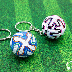 ELMAS Trendy Leather Football Keychain for Sports Lovers