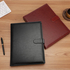 ELMAS Premium A4 Leather Padfolio & Clipboard Organizer