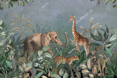 ELMAS American Rural Animal Landscape 3D Wallpaper Mural - Al Masam Stationery LLC