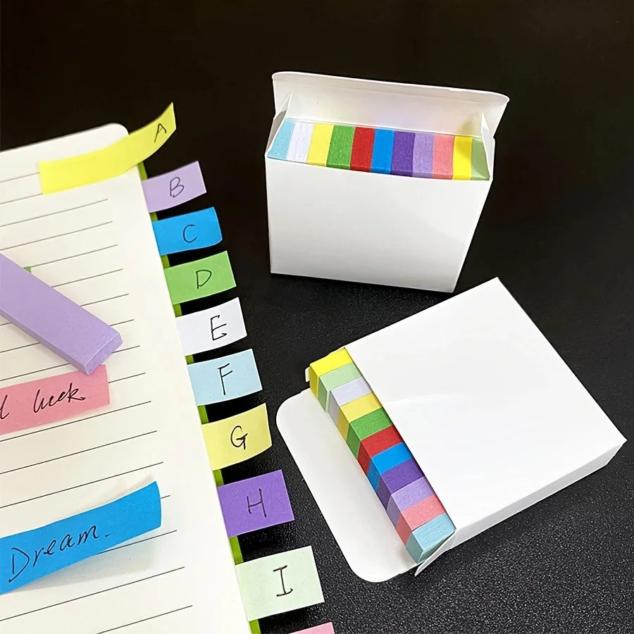 ELMAS Small Sticky Note Packs - 550 Bright Colors Memo - Al Masam Stationery LLC
