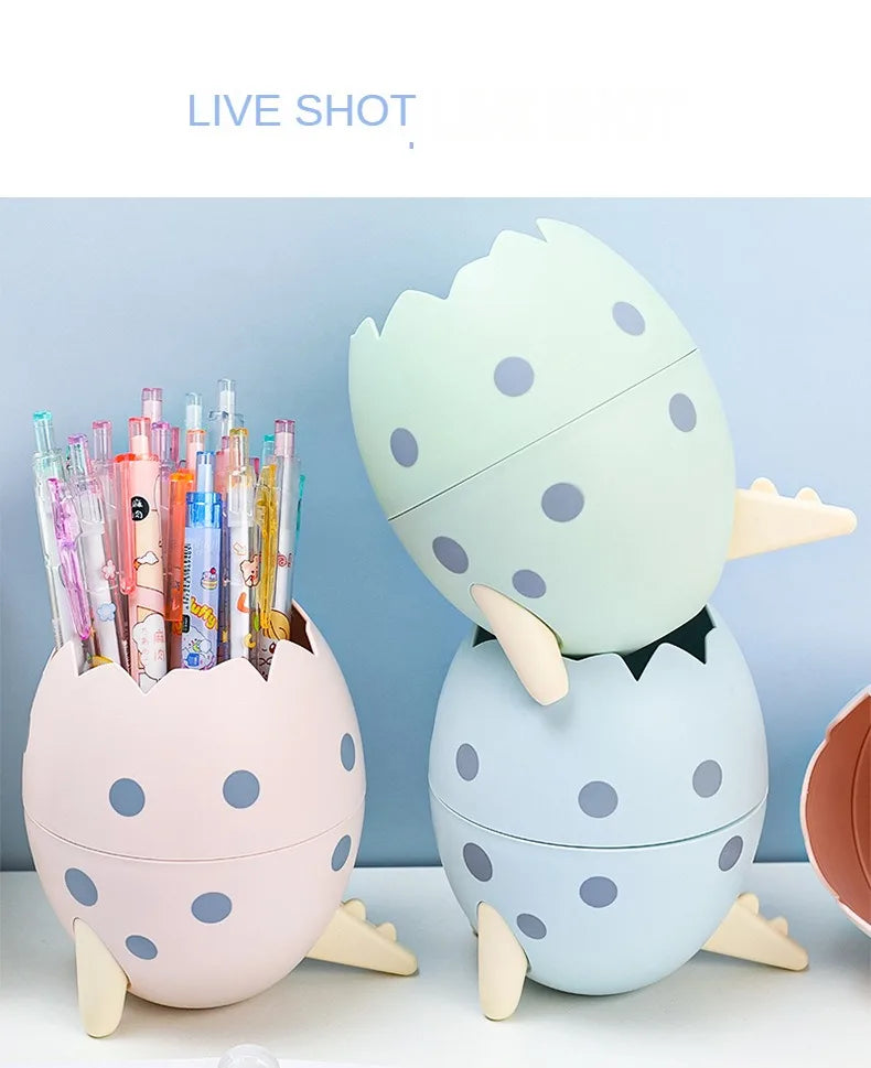 ELMAS Fun Dinosaur Egg Pen Holder & Organizer - Al Masam Stationery LLC
