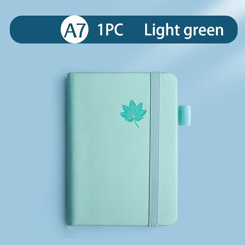 ELMAS Mini Book A7 Portable Leather Waterproof Notebook - Al Masam Stationery LLC